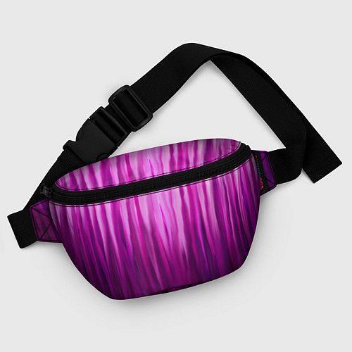 Поясная сумка Фиолетово-черные краски / 3D-принт – фото 4