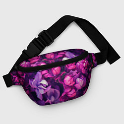 Поясная сумка Тюльпановый сад, цвет: 3D-принт — фото 2