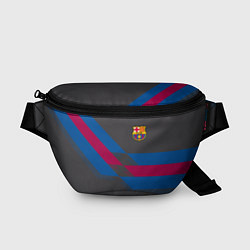 Поясная сумка Barcelona FC: Dark style, цвет: 3D-принт