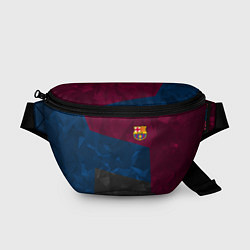 Поясная сумка FC Barcelona: Dark polygons, цвет: 3D-принт