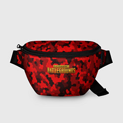 Поясная сумка PUBG: Red Mozaic, цвет: 3D-принт