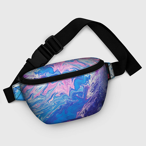 Поясная сумка Tie-Dye Blue & Violet / 3D-принт – фото 4