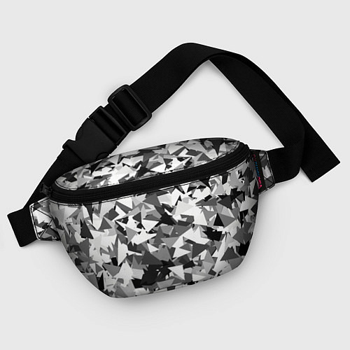 Поясная сумка Городской серый камуфляж / 3D-принт – фото 4