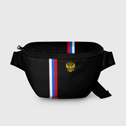 Поясная сумка Россия: Линия триколор, цвет: 3D-принт