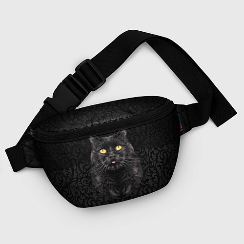 Поясная сумка Чёрный котик / 3D-принт – фото 4