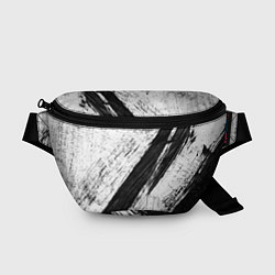 Поясная сумка Белый и черный, цвет: 3D-принт
