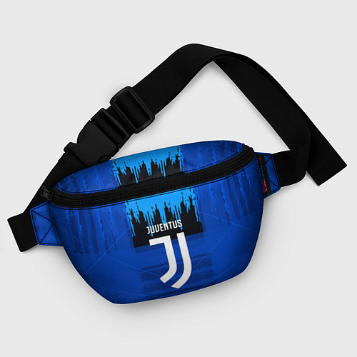 Поясная сумка FC Juventus: Blue Abstract / 3D-принт – фото 4