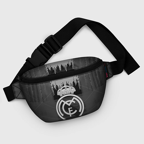 Поясная сумка FC Real Madrid: Grey Abstract / 3D-принт – фото 4