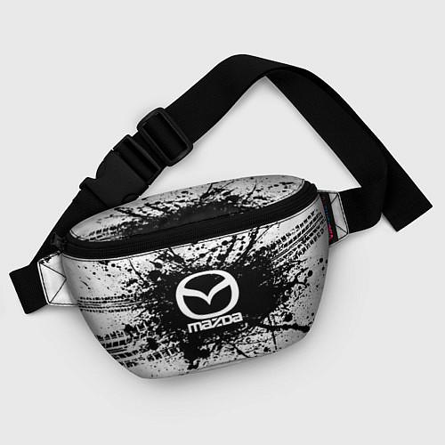 Поясная сумка Mazda: Black Spray / 3D-принт – фото 4