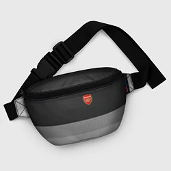 Поясная сумка ФК Арсенал: Серый стиль, цвет: 3D-принт — фото 2