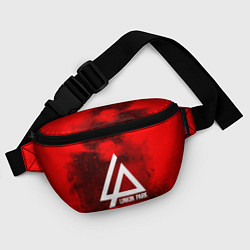 Поясная сумка Linkin Park: Red Wave, цвет: 3D-принт — фото 2