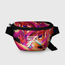 Поясная сумка MUSE: Neon Colours, цвет: 3D-принт