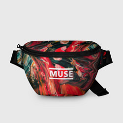 Поясная сумка MUSE: Red Colours, цвет: 3D-принт