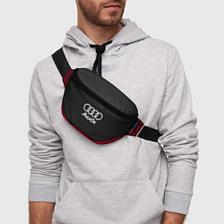 Поясная сумка Audi: Grey Carbon, цвет: 3D-принт — фото 2