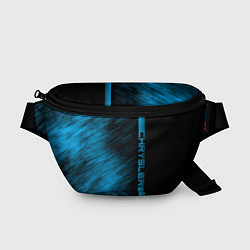 Поясная сумка Chrysler синие полосы, цвет: 3D-принт