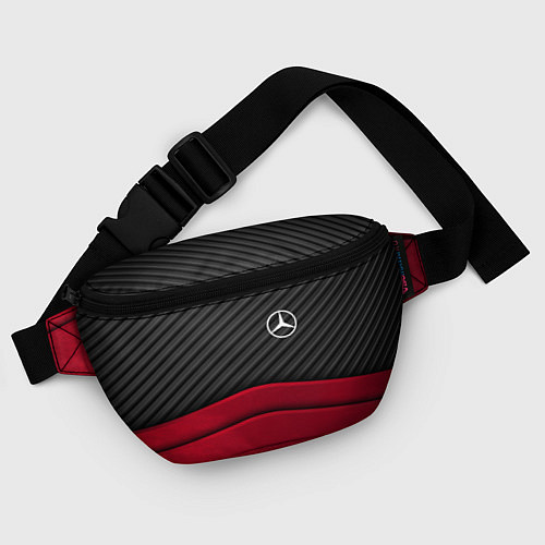 Поясная сумка Mercedes Benz: Red Carbon / 3D-принт – фото 4