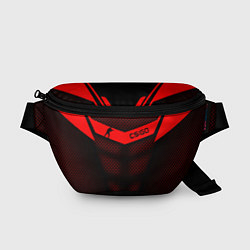 Поясная сумка CS:GO Red Carbon, цвет: 3D-принт