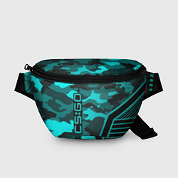 Поясная сумка CS:GO Blue Camo, цвет: 3D-принт