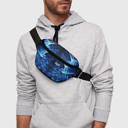 Поясная сумка Mass Effect: Blue Armor N7, цвет: 3D-принт — фото 2