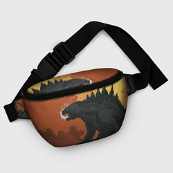 Поясная сумка Godzilla: Monster Smoke, цвет: 3D-принт — фото 2