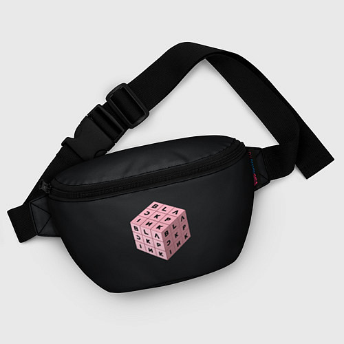 Поясная сумка Black Pink Cube / 3D-принт – фото 4