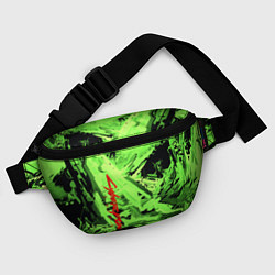 Поясная сумка Cyberpunk 2077: Green Breaks, цвет: 3D-принт — фото 2