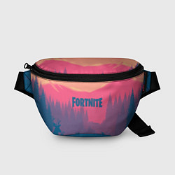 Поясная сумка Fortnite: Pink Sunrise, цвет: 3D-принт