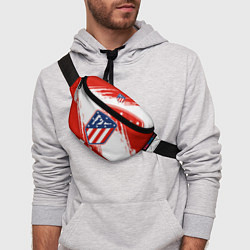 Поясная сумка ФК Атлетико Мадрид цвета 3D-принт — фото 2