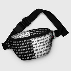 Поясная сумка Off-White: Black & White, цвет: 3D-принт — фото 2