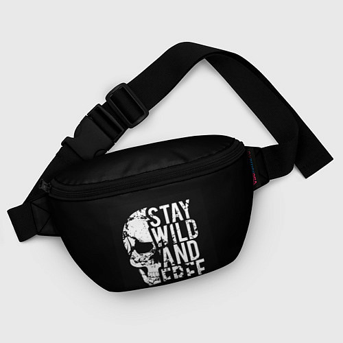 Поясная сумка Stay wild and free / 3D-принт – фото 4