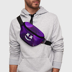Поясная сумка Marshmello: Violet Glitch, цвет: 3D-принт — фото 2