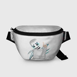 Поясная сумка Marshmello: White DJ, цвет: 3D-принт