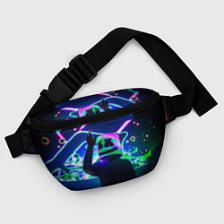 Поясная сумка Marshmello: Neon DJ, цвет: 3D-принт — фото 2