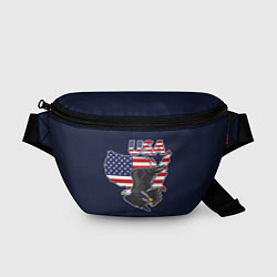 Поясная сумка USA - flag and eagle