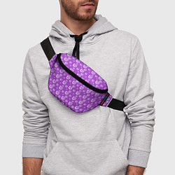 Поясная сумка Twitch: Violet Pattern, цвет: 3D-принт — фото 2