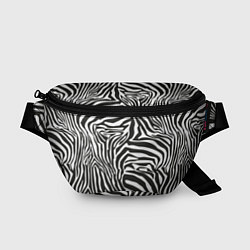 Поясная сумка Полосы шкура зебры, цвет: 3D-принт