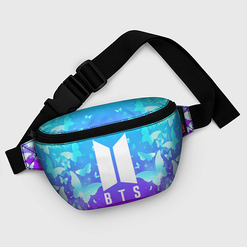 Поясная сумка BTS: Violet Butterflies / 3D-принт – фото 4