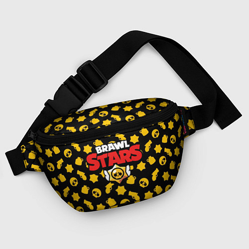 Поясная сумка Brawl Stars: Yellow Style / 3D-принт – фото 4