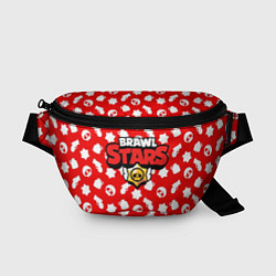 Поясная сумка Brawl Stars: Red & White, цвет: 3D-принт