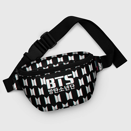 Поясная сумка BTS: Black Pattern / 3D-принт – фото 4