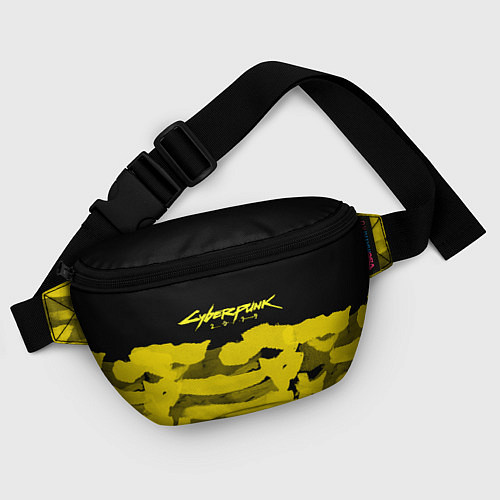 Поясная сумка Cyberpunk 2077: Black & Yellow / 3D-принт – фото 4