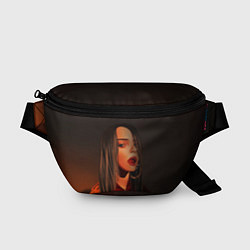 Поясная сумка Billie Eilish: Red Head, цвет: 3D-принт