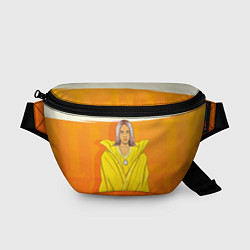 Поясная сумка Billie Eilish: Yellow Girl, цвет: 3D-принт