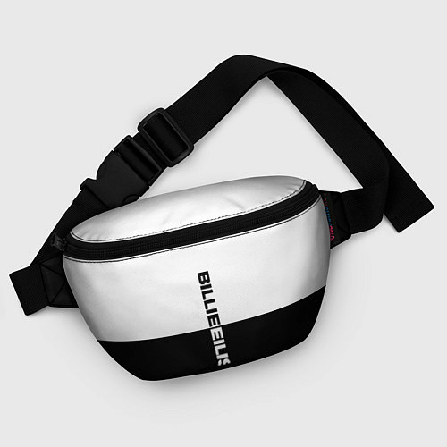 Поясная сумка BILLIE EILISH: White & Black / 3D-принт – фото 4
