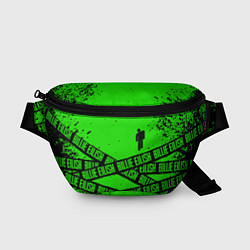Поясная сумка BILLIE EILISH: Green & Black Tape, цвет: 3D-принт