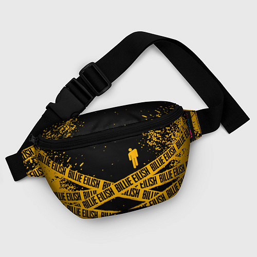 Поясная сумка BILLIE EILISH: Yellow & Black Tape / 3D-принт – фото 4