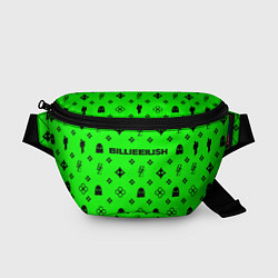 Поясная сумка Billie Eilish: Green Pattern, цвет: 3D-принт
