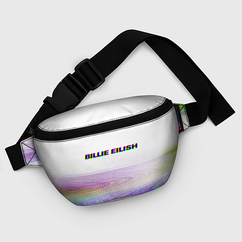 Поясная сумка BILLIE EILISH: White Glitch / 3D-принт – фото 4