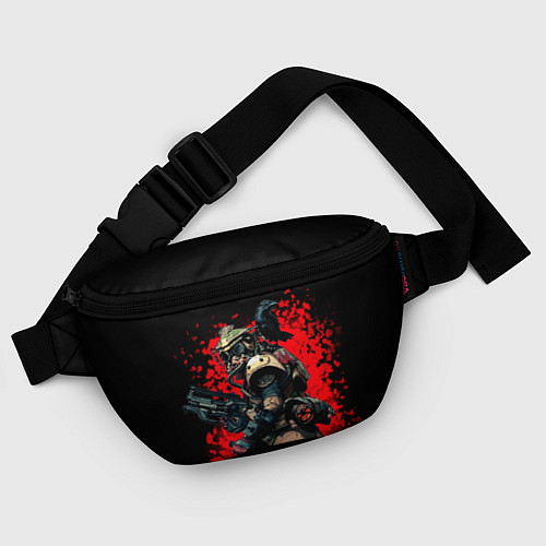 Поясная сумка Bloodhound 3D Black / 3D-принт – фото 4