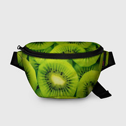 Поясная сумка Зеленый киви, цвет: 3D-принт